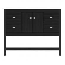 Strasser Woodenwork 59-696 - 42 X 18.5 X 34.5 Alki Spa Vanity Tiered Miter Midnight Oak Sb