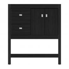Strasser Woodenwork 59-703 - 30 X 21 X 34.5 Alki Spa Vanity Tiered Miter Midnight Oak Lh