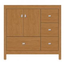 Strasser Woodenwork 59-727 - 36 X 21 X 34.5 Alki Essence Vanity Tiered Miter Nat Cherry Rh