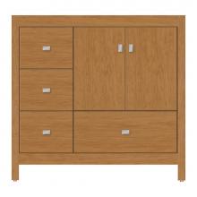 Strasser Woodenwork 59-728 - 36 X 21 X 34.5 Alki Essence Vanity Tiered Miter Nat Cherry Lh