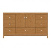 Strasser Woodenwork 59-738 - 60 X 18.5 X 34.5 Alki Essence Vanity Tiered Miter Nat Cherry Sb