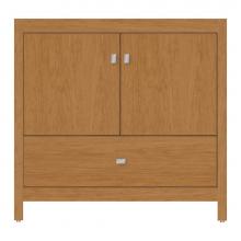 Strasser Woodenwork 59-743 - 36 X 21 X 34.5 Alki Essence Vanity Tiered Miter Nat Cherry Std