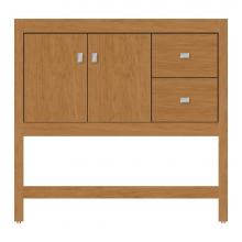 Strasser Woodenwork 59-777 - 36 X 21 X 34.5 Alki Spa Vanity Tiered Miter Nat Cherry Rh