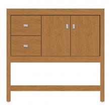 Strasser Woodenwork 59-780 - 36 X 18.5 X 34.5 Alki Spa Vanity Tiered Miter Nat Cherry Lh