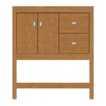 Strasser Woodenwork 59-781 - 30 X 21 X 34.5 Alki Spa Vanity Tiered Miter Nat Cherry Rh