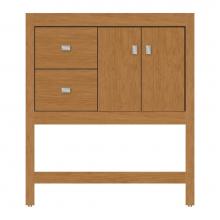 Strasser Woodenwork 59-784 - 30 X 18.5 X 34.5 Alki Spa Vanity Tiered Miter Nat Cherry Lh