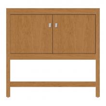 Strasser Woodenwork 59-792 - 36 X 18.5 X 34.5 Alki Spa Vanity Tiered Miter Nat Cherry Std