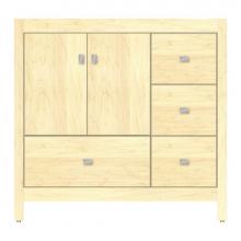Strasser Woodenwork 59-808 - 36 X 21 X 34.5 Alki Essence Vanity Tiered Miter Nat Maple Rh