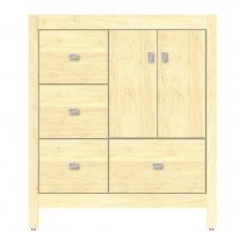 Strasser Woodenwork 59-815 - 30 X 18.5 X 34.5 Alki Essence Vanity Tiered Miter Nat Maple Lh