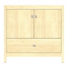 Strasser Woodenwork 59-825 - 36 X 18.5 X 34.5 Alki Essence Vanity Tiered Miter Nat Maple Std