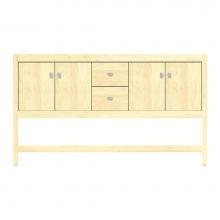 Strasser Woodenwork 59-853 - 60 X 21 X 34.5 Alki Spa Vanity Tiered Miter Nat Maple Db