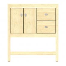 Strasser Woodenwork 59-864 - 30 X 18.5 X 34.5 Alki Spa Vanity Tiered Miter Nat Maple Rh