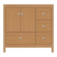 Strasser Woodenwork 59-900 - 36 X 18.5 X 34.5 Alki Essence Vanity Tiered Miter Nat Oak Rh
