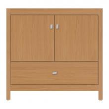 Strasser Woodenwork 59-902 - 36 X 18.5 X 34.5 Alki Essence Vanity Tiered Miter Nat Oak Std
