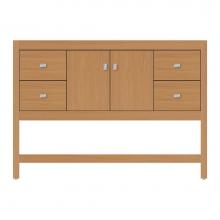 Strasser Woodenwork 59-937 - 48 X 21 X 34.5 Alki Spa Vanity Tiered Miter Nat Oak Sb