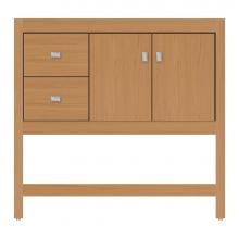 Strasser Woodenwork 59-951 - 36 X 18.5 X 34.5 Alki Spa Vanity Tiered Miter Nat Oak Lh