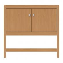 Strasser Woodenwork 59-941 - 36 X 21 X 34.5 Alki Spa Vanity Tiered Miter Nat Oak Std
