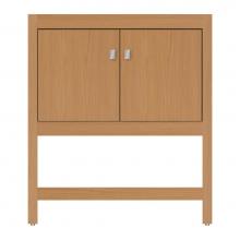 Strasser Woodenwork 59-944 - 30 X 21 X 34.5 Alki Spa Vanity Tiered Miter Nat Oak Std