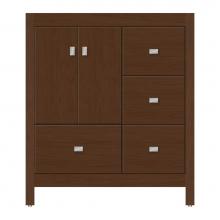 Strasser Woodenwork 59-980 - 30 X 18.5 X 34.5 Alki Essence Vanity Tiered Miter Pecan Cherry Rh