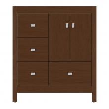 Strasser Woodenwork 59-982 - 30 X 18.5 X 34.5 Alki Essence Vanity Tiered Miter Pecan Cherry Lh