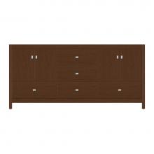 Strasser Woodenwork 59-992 - 72 X 18.5 X 34.5 Alki Essence Vanity Tiered Miter Pecan Cherry Db