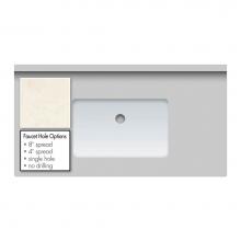 Strasser Woodenwork 64.141.0 - 37 X 19 X 2Cm Countertop Quartz Arktos Sm Rect White