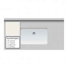 Strasser Woodenwork 64.145.0 - 37 X 19 X 2Cm Countertop Quartz Marble Falls Sm Rect White