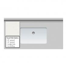 Strasser Woodenwork 64.149.0 - 37 X 19 X 2Cm Countertop Quartz Serene Sm Rect White