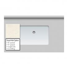 Strasser Woodenwork 64.151.0 - 37 X 22 X 2Cm Countertop Quartz Arktos Rect White
