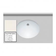 Strasser Woodenwork 64.154.0 - 37 X 22 X 2Cm Countertop Quartz Marble Falls Oval White