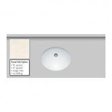 Strasser Woodenwork 64.160.0 - 43 X 19 X 2Cm Countertop Quartz Arktos Oval White