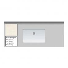 Strasser Woodenwork 64.161.0 - 43 X 19 X 2Cm Countertop Quartz Arktos Sm Rect White