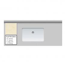 Strasser Woodenwork 64.163.0 - 43 X 19 X 2Cm Countertop Quartz Haida Sm Rect White