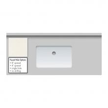 Strasser Woodenwork 64.165.0 - 43 X 19 X 2Cm Countertop Quartz Marble Falls Sm Rect White