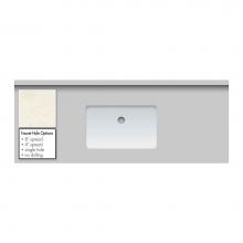Strasser Woodenwork 64.181.0 - 49 X 19 X 2Cm Countertop Quartz Arktos Sm Rect White