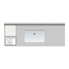 Strasser Woodenwork 64.189.0 - 49 X 19 X 2Cm Countertop Quartz Serene Sm Rect White