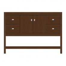 Strasser Woodenwork 70-993 - 48 X 21 X 34.5 Alki Spa Vanity Tiered Miter Pecan Cherry Sb