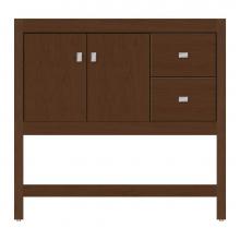 Strasser Woodenwork 70-997 - 36 X 21 X 34.5 Alki Spa Vanity Tiered Miter Pecan Cherry Rh