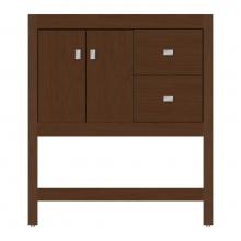 Strasser Woodenwork 71-001 - 30 X 21 X 34.5 Alki Spa Vanity Tiered Miter Pecan Cherry Rh