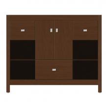 Strasser Woodenwork 71-014 - 42 X 18.5 X 34.5 Alki Cafe Vanity Tiered Miter Pecan Cherry Sb