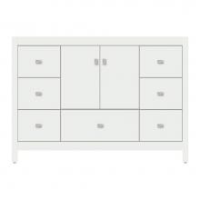 Strasser Woodenwork 71-025 - 48 X 21 X 34.5 Alki Essence Vanity Tiered Miter Powder Grey Sb