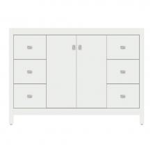 Strasser Woodenwork 71-060 - 48 X 21 X 34.5 Alki View Vanity Tiered Miter Powder Grey Sb