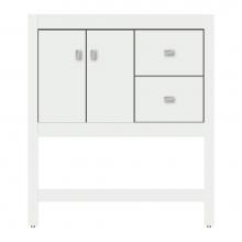 Strasser Woodenwork 71-118 - 30 X 18.5 X 34.5 Alki Spa Vanity Tiered Miter Powder Grey Rh