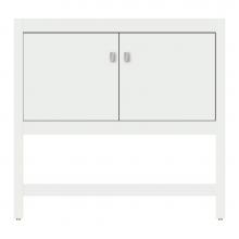Strasser Woodenwork 71-232 - 36 X 21 X 34.5 Alki Spa Vanity Tiered Miter Powder Grey Std