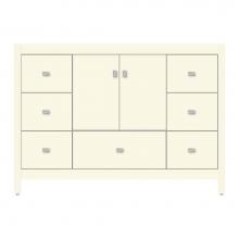 Strasser Woodenwork 71-246 - 48 X 21 X 34.5 Alki Essence Vanity Tiered Miter Sat Biscuit Sb