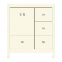 Strasser Woodenwork 71-256 - 30 X 18.5 X 34.5 Alki Essence Vanity Tiered Miter Sat Biscuit Rh