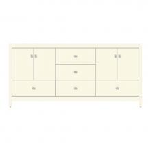 Strasser Woodenwork 71-268 - 72 X 21 X 34.5 Alki Essence Vanity Tiered Miter Sat Biscuit Db