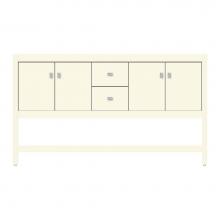 Strasser Woodenwork 71-295 - 60 X 18.5 X 34.5 Alki Spa Vanity Tiered Miter Sat Biscuit Db
