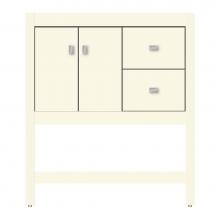 Strasser Woodenwork 71-304 - 30 X 21 X 34.5 Alki Spa Vanity Tiered Miter Sat Biscuit Rh