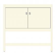 Strasser Woodenwork 71-315 - 36 X 18.5 X 34.5 Alki Spa Vanity Tiered Miter Sat Biscuit Std
